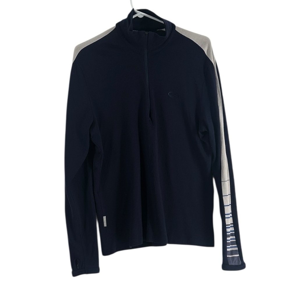 Icebreaker bodyfit 260 quarter zip shirt layering top 260 ski snowboard sz m